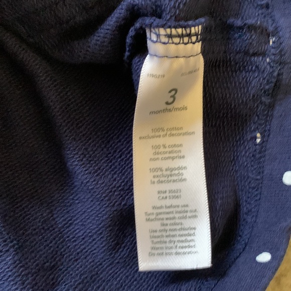 Carter’s Turkey Jumper Dress 3 Months Polka Dots Thanksgiving Navy Blue Pockets - Picture 6 of 8